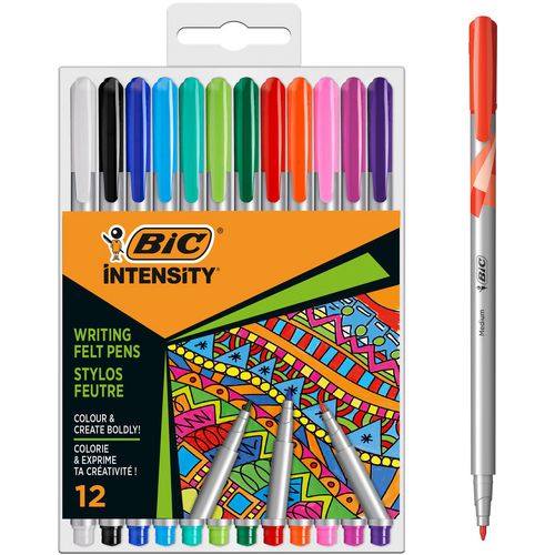 Bic viltstiften 964893 kleurenassortiment pak van 12
