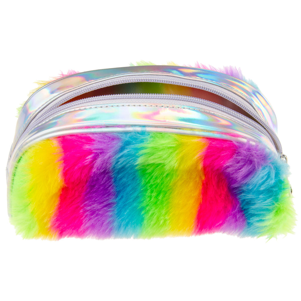 Duckiez fluffy etui regenboog