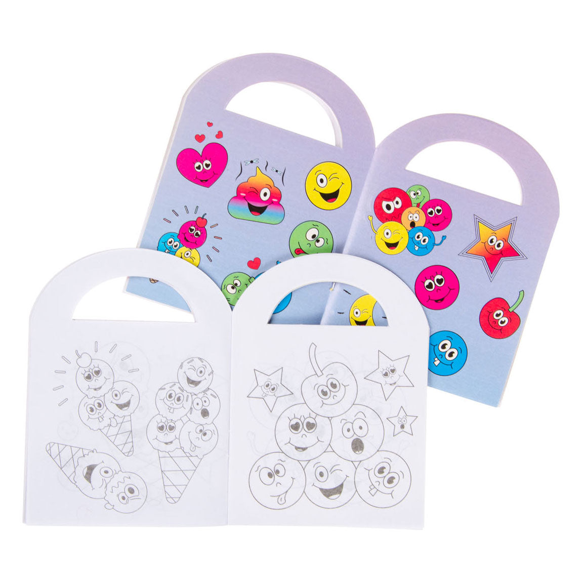 Duckiez kleurboekje met stickers lachgezicht