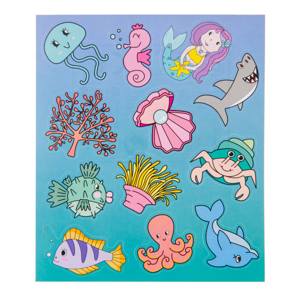 Duckiez stickervel zeedieren