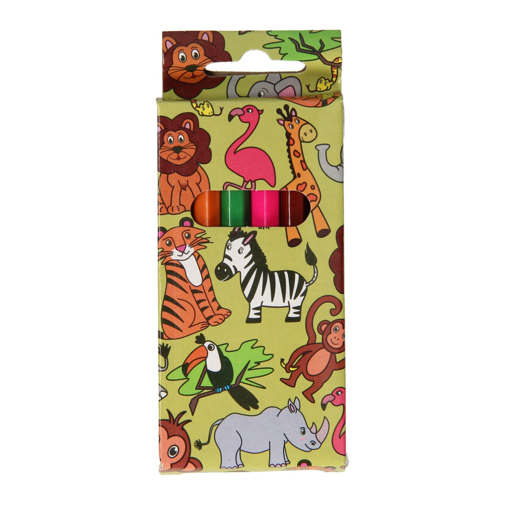 Duckiez kleurpotloden wilde dieren, 6st.