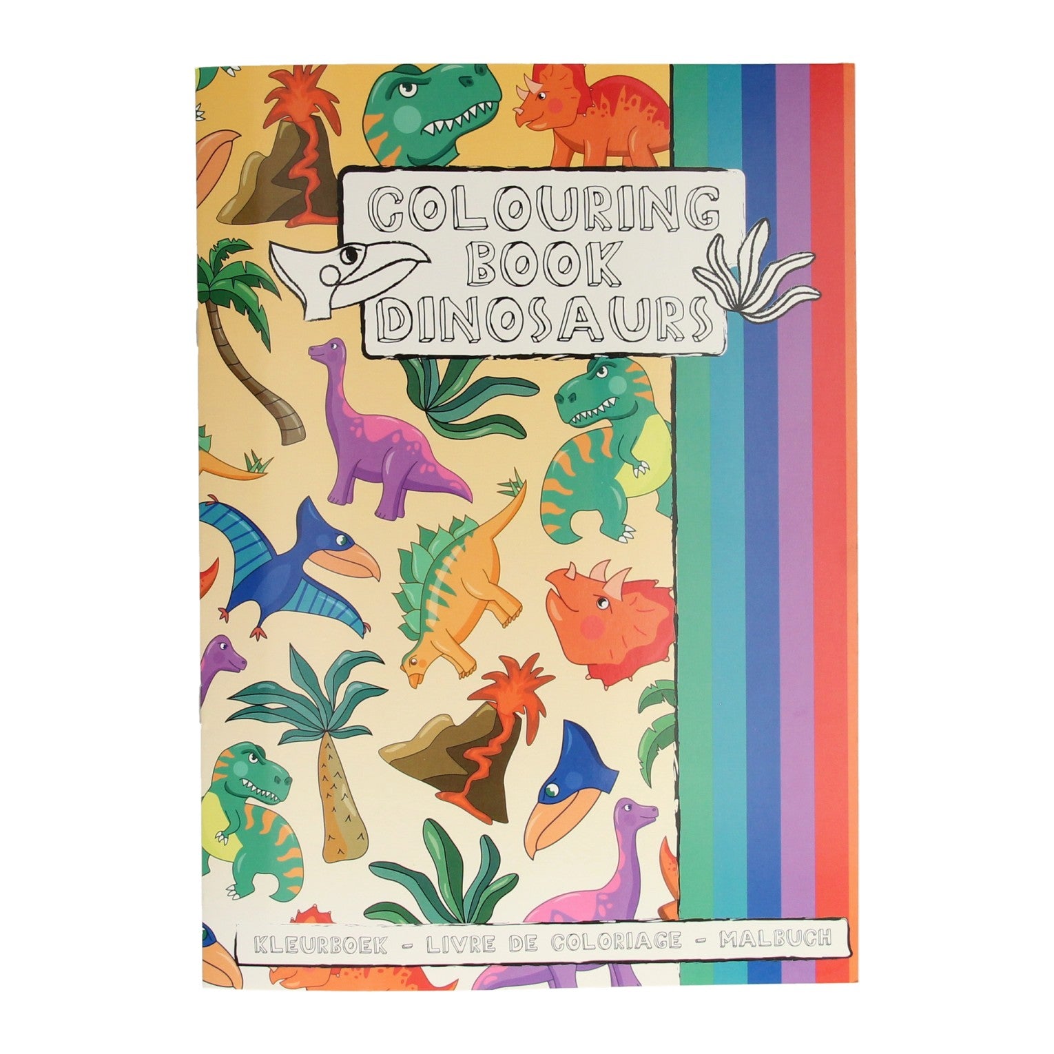 Duckiez kleurboek met stickervel dinosaurus