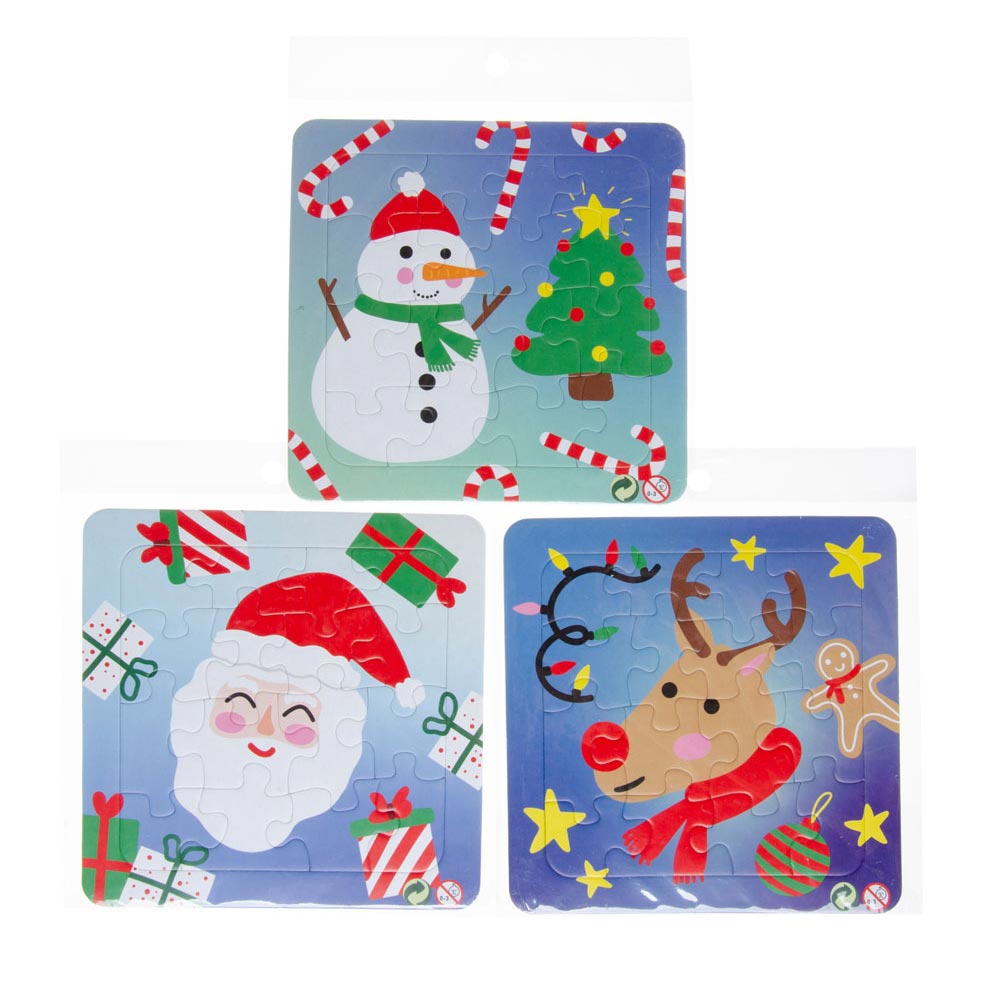 Duckiez mini puzzeltje kerst, 16st.