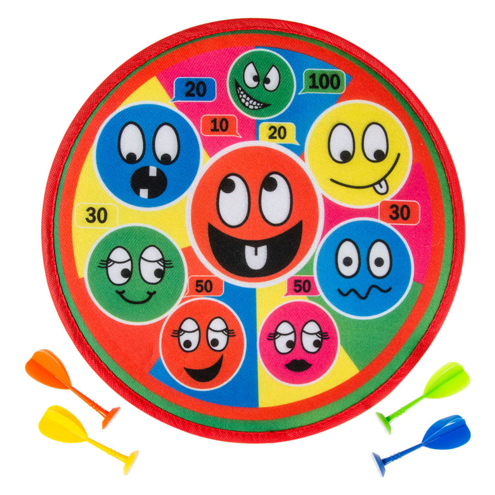 Duckiez dartspel lachende gezichten