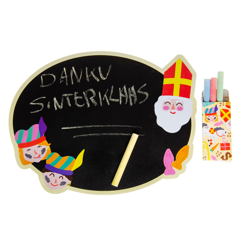 Duckiez krijtbordje sint inclusief krijt