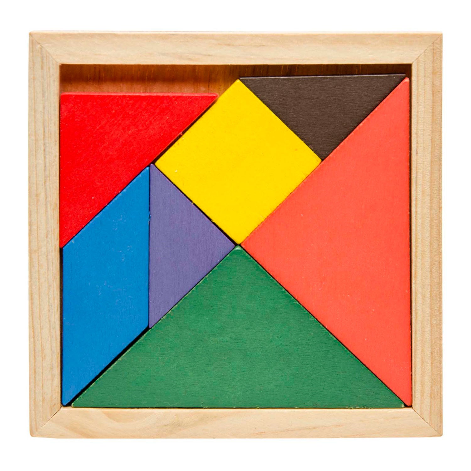 Duckiez houten tangram puzzel, 7st.