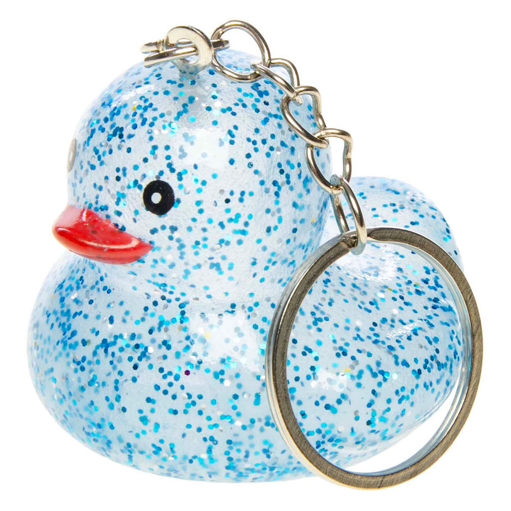Duckiez sleutelhanger glitter eend
