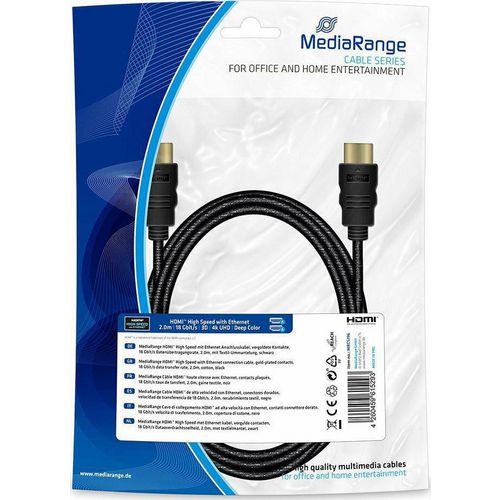 Hdmi kabel mediarange mrcs196 zwart