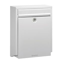 Brievenbus decayeux d100 wit elektrolytisch verzinkt staalpolyester poeder