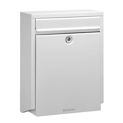 Brievenbus decayeux d100 wit elektrolytisch verzinkt staalpolyester poeder