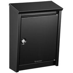 Brievenbus decayeux d110 zwart elektrolytisch verzinkt staal polyester