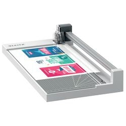 Leitz precision home office rolsnijmachine a4 voor thuiskantoor thuiswerken - snijdt tot 10 a4-vel - antraciet