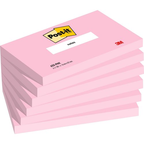 Post-it gekleurde memoblaadjes 655-pnk roze
