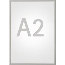 Maul standard klapbare wissellijst - a2 - zilver - aluminium - 1 stuk - 1.2 x 62.5 x 45 cm -