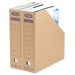 Tijdschriftencassette elba tric a4 310x287x78 cm bruin