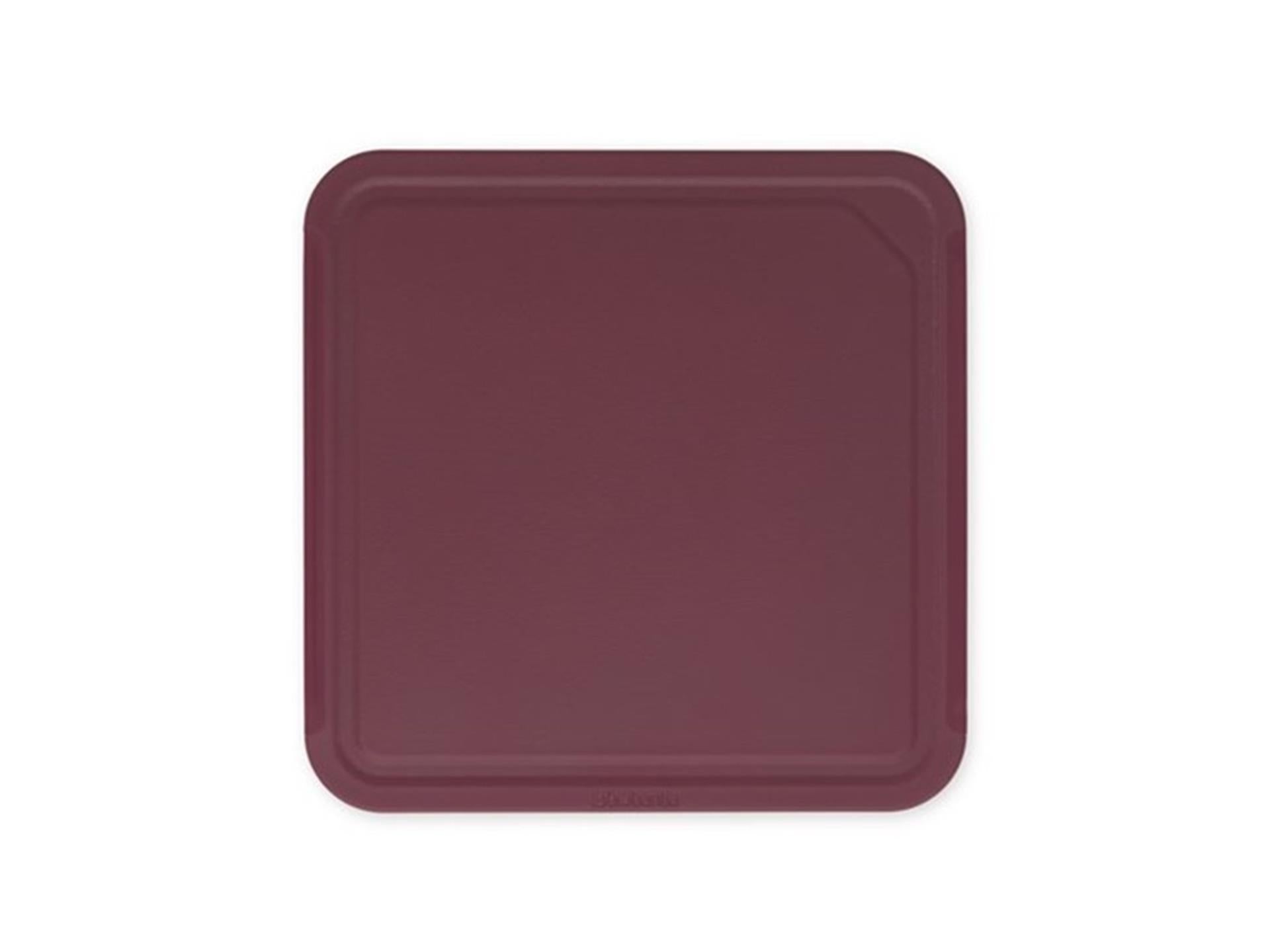 Brabantia snijplank medium smakelijk+ aubergine rood