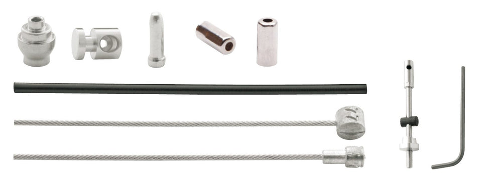 Sturmeyarcher cordo cable set kabelset trommelrem zwart 170cm 225cm sturmey archer compleet
