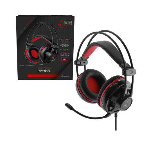 Koptelefoon mediarange mrgs300 zwart, rood