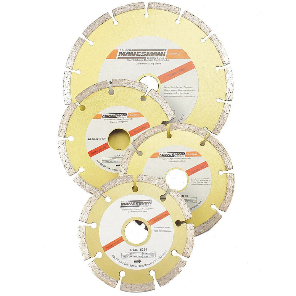 Brüder mannesmann diamant segm. doorslijpschijf 110 mm (hobby) - 1245-110