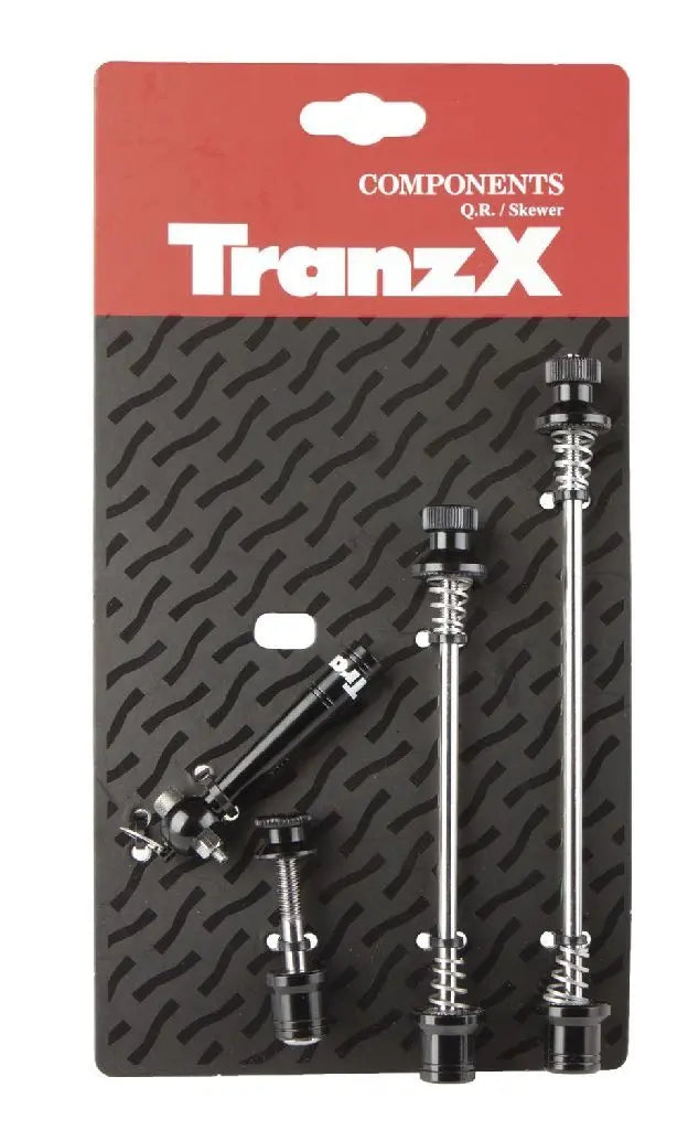TranzX - Snelspanner voor achternaaf + zadelpen zilver