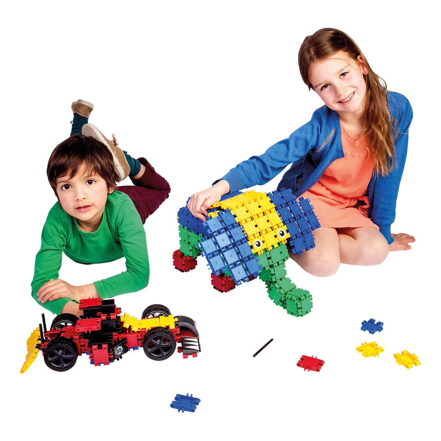 Clics rolbox bouwblokken - bouwset 15in1