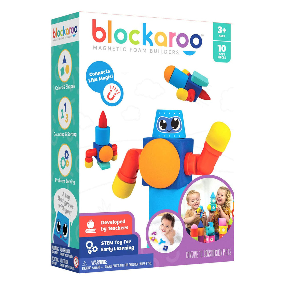 Blockaroo Magnetische Foam Blokken Robotbox, 10dlg.