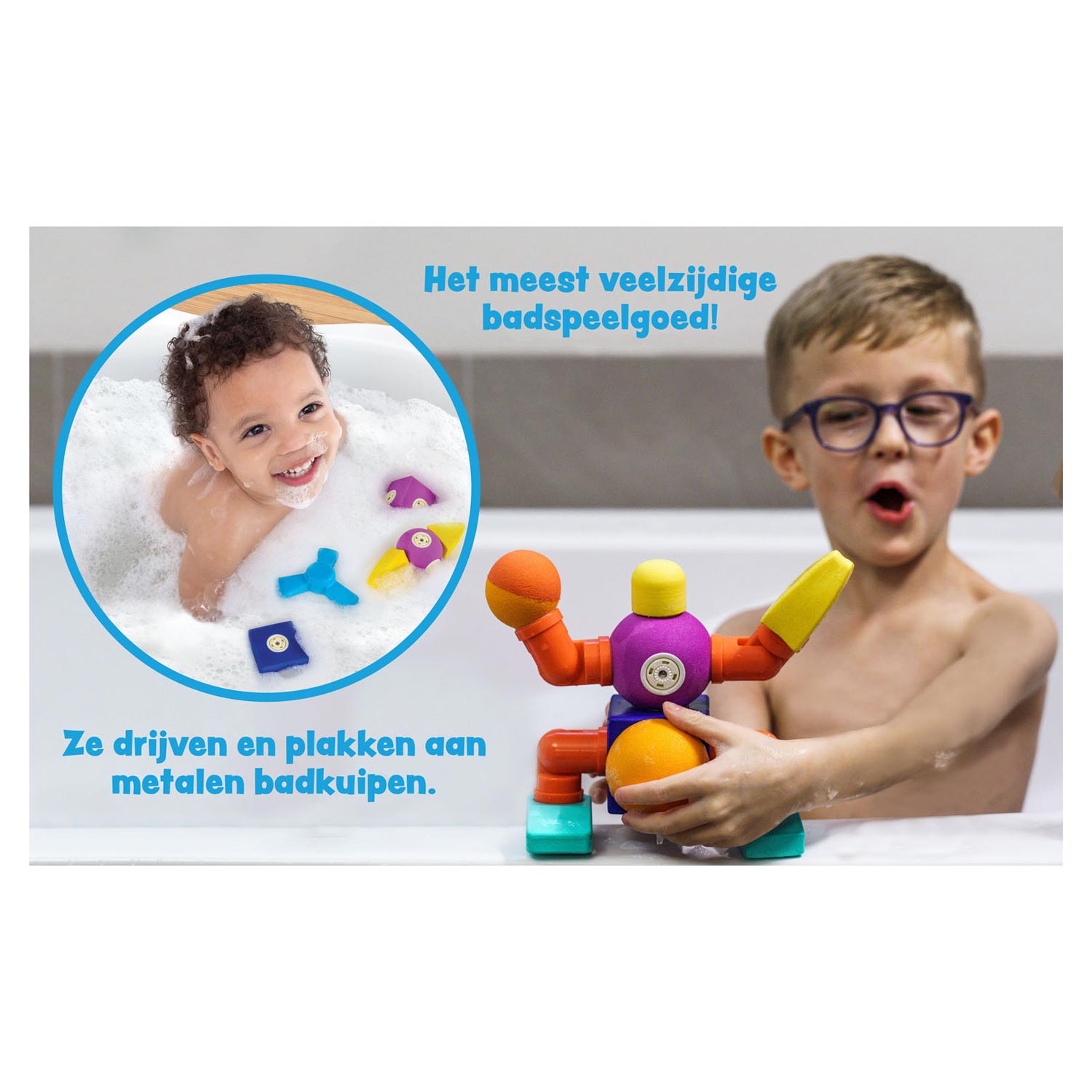 Blockaroo Magnetische Foam Blokken Robotbox, 10dlg.