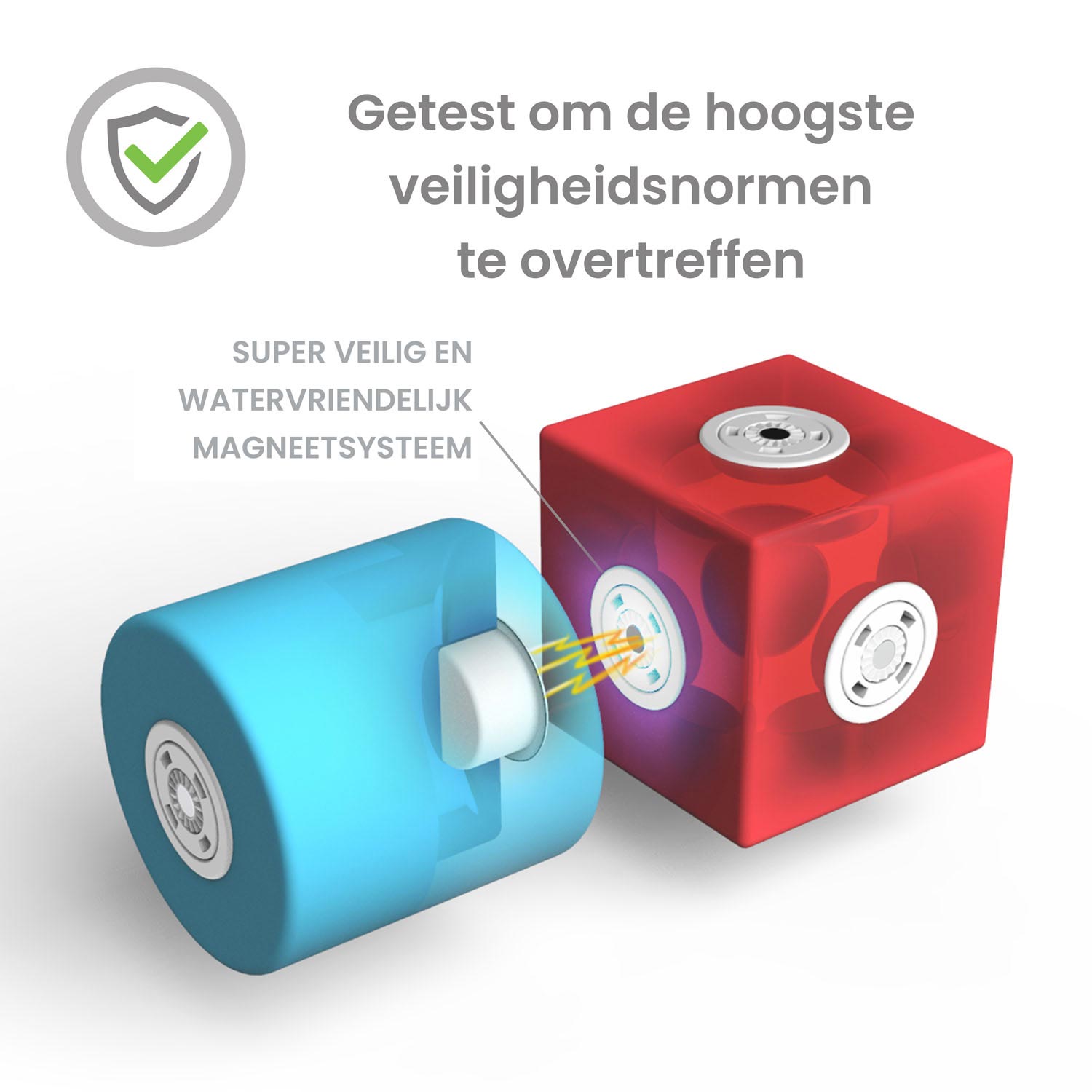 Blockaroo Magnetisch Foam Blokken Vliegtuigdoos, 10dlg.