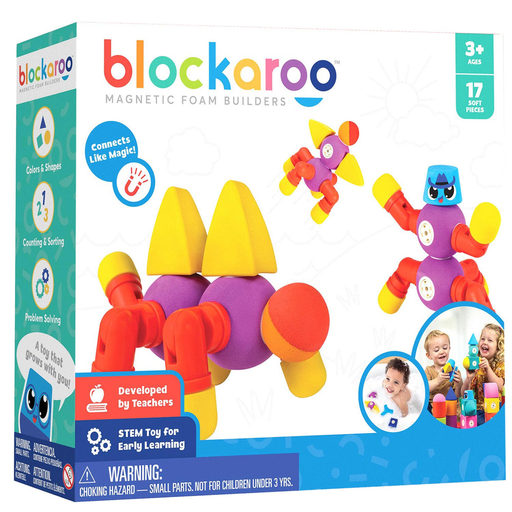 Blockaroo Magnetisch Schuim Blokken Dieren, 17dlg.