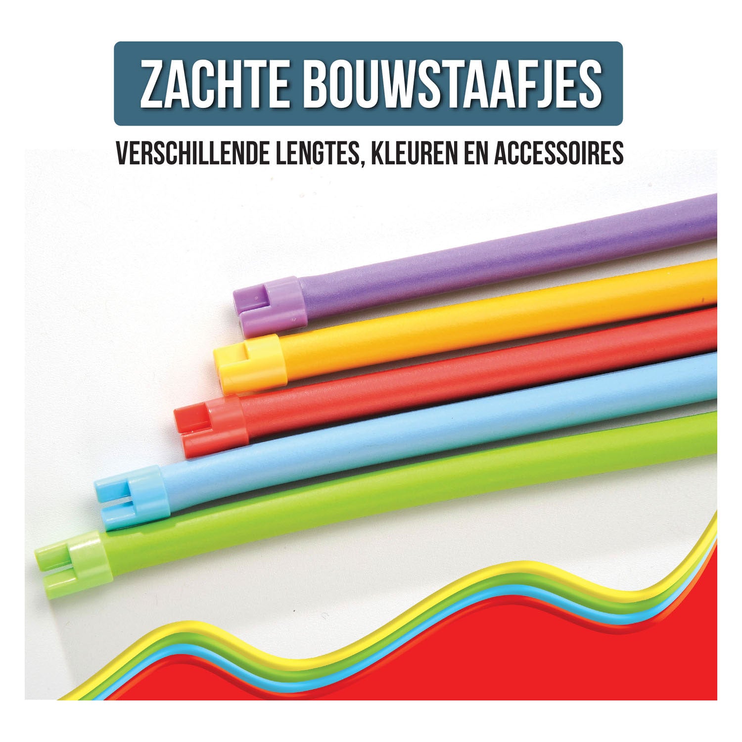 Clics spaghetteez twist-a-saurus rex flexibele bouwstaafjes, 64dlg.