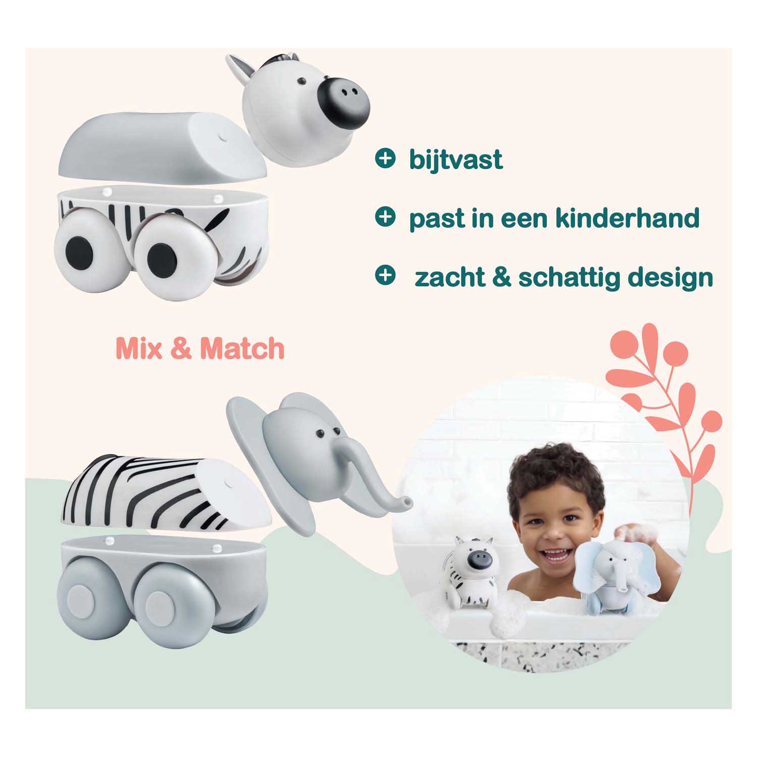 Clics magimals wheely safari box - 6dlg.