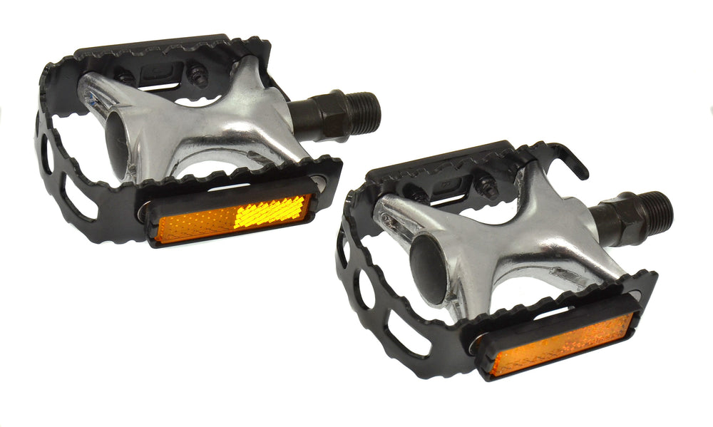 Cordo trekking pedalen aluminium - zwart zilver