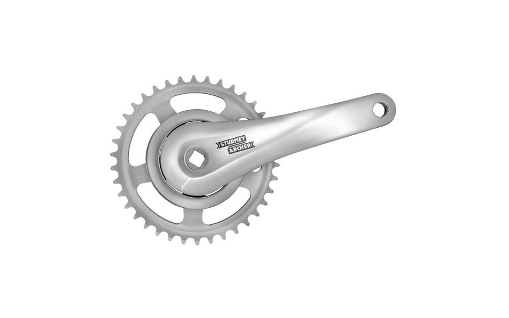 Pédalier Sunrace FCS608 170mm 38T - 92mm Cache Boitier De Pédalier Carré - Argent