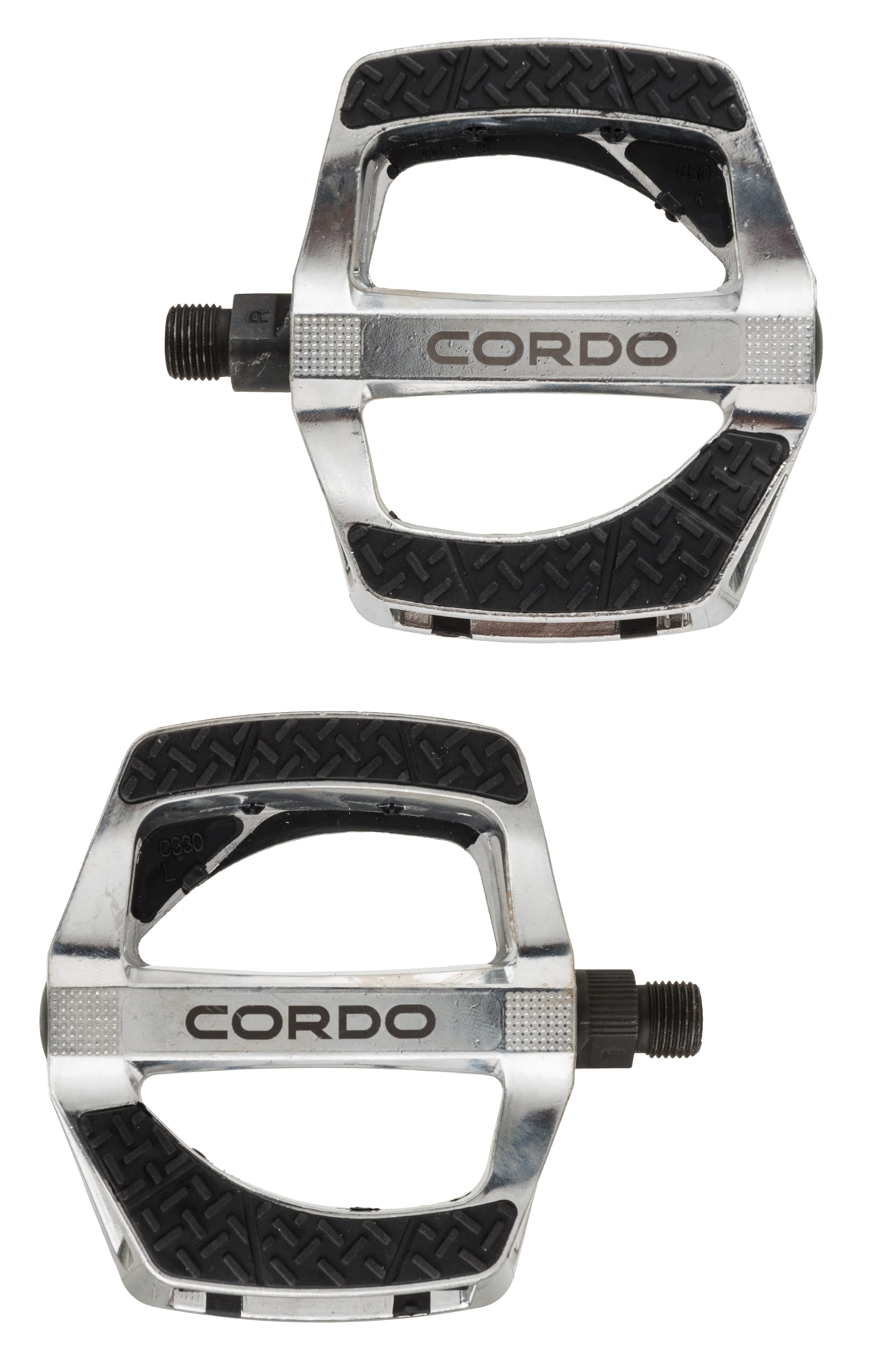 Abi cordo e-bike pedalen anti-slip aluminium - zilver