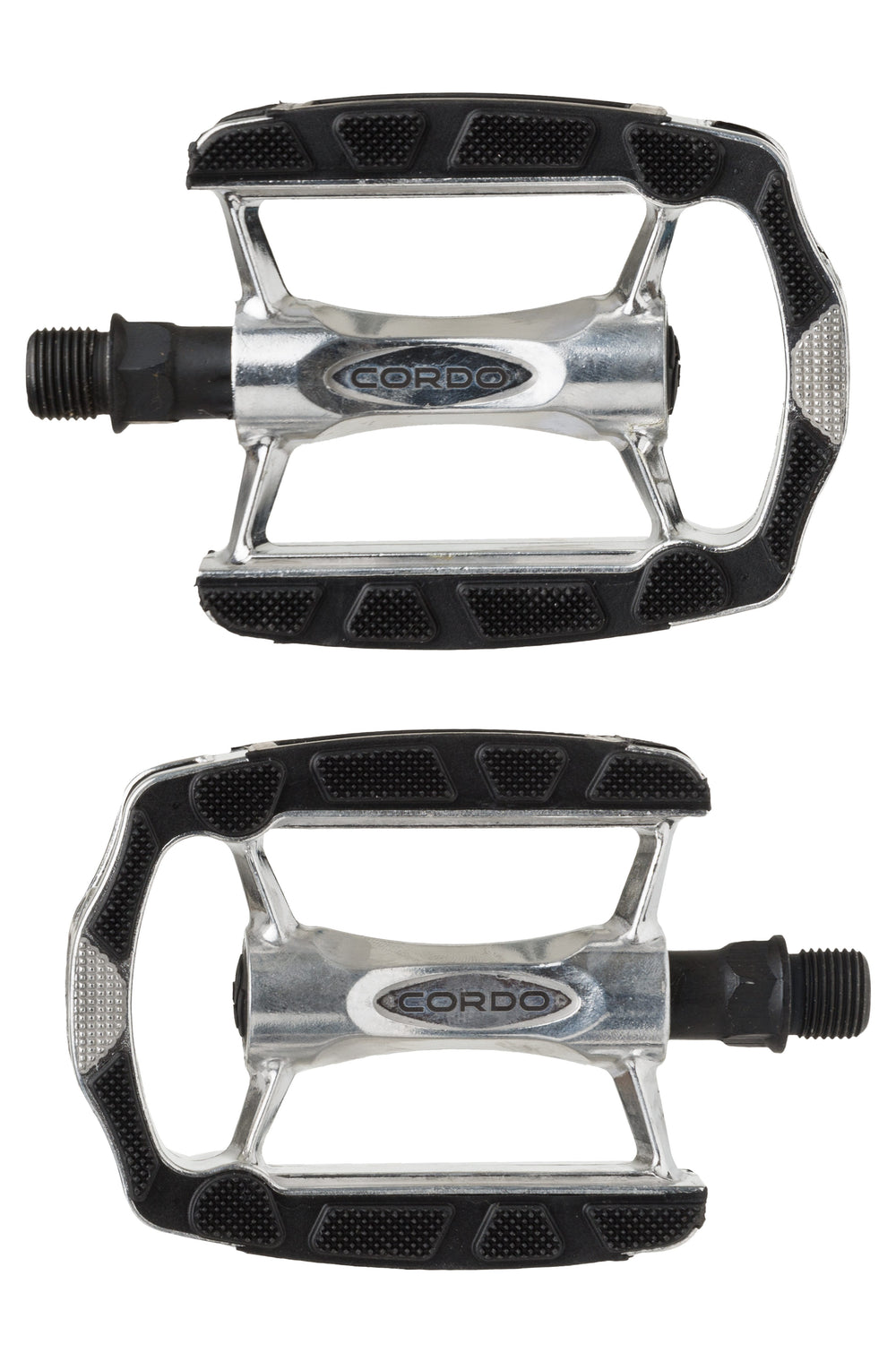 Ty cordo trekking pedalen anti-slip aluminium - zilver
