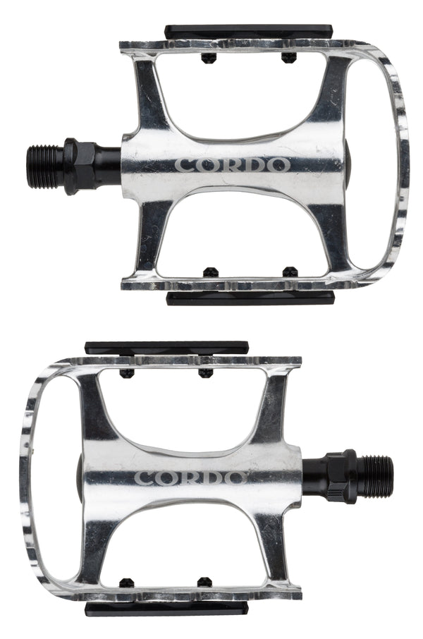 Cordo trekking pedalen aluminium - zilver