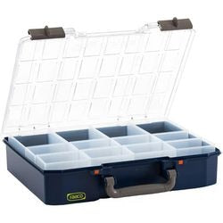 Raaco assortimentsdoos - carrylite 80 - met 12 inzetbakjes - 278 x 337 x 79 mm - 144551