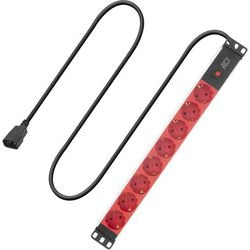 Extension lead act type f 8 plug sockets 3 m