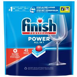 Vaatwastabletten finish 47006104 power all-in-1 45 tabs