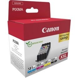 Inktcartridge canon 1998c006 581 cyaan, geel, magenta, zwart