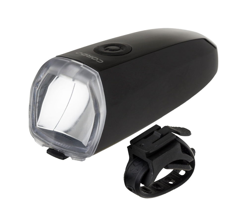 Cordo headlight voorlamp alkes batterij stuurbeugel