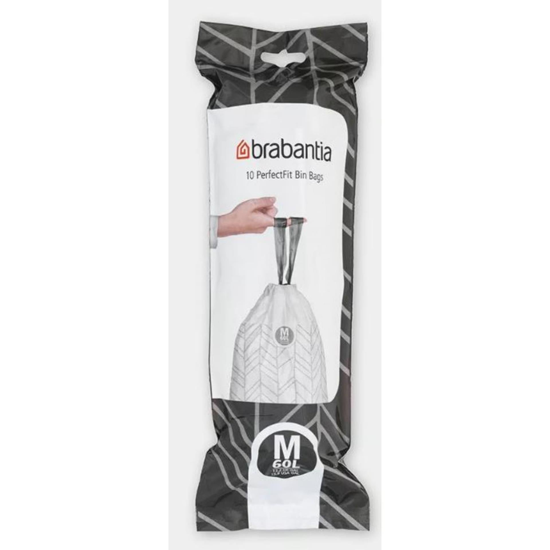 Brabantia perfect fit afvalzakken m 60l 10 stuks