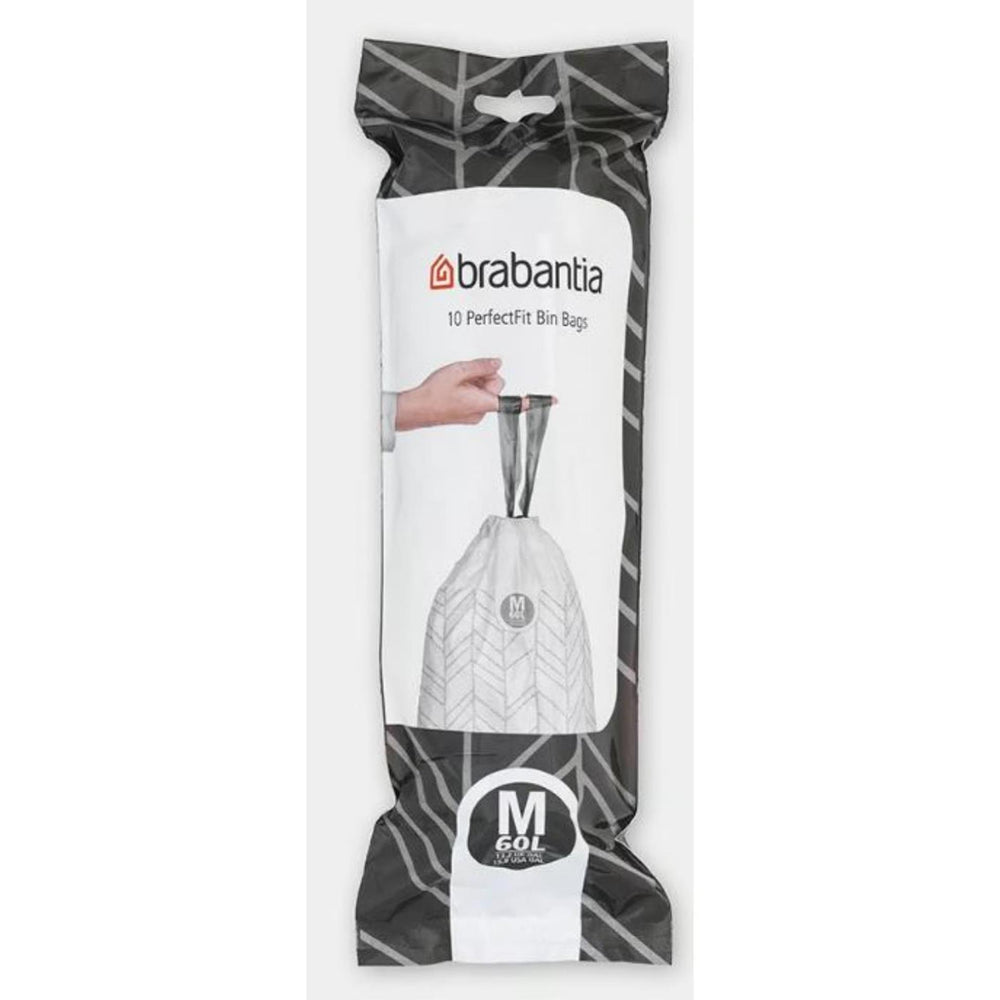Brabantia perfect fit afvalzakken m 60l 10 stuks