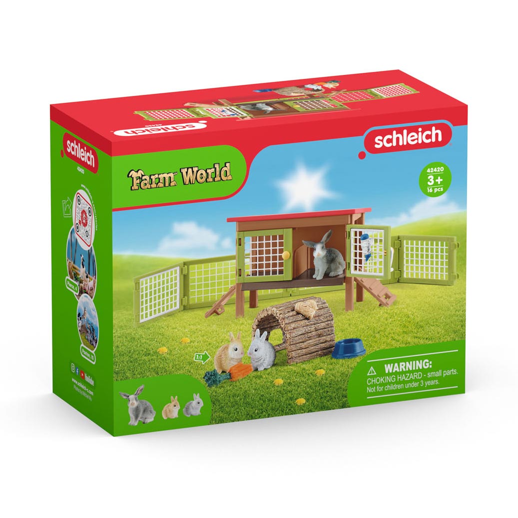 Schleich FarmWorld Konijnenhok