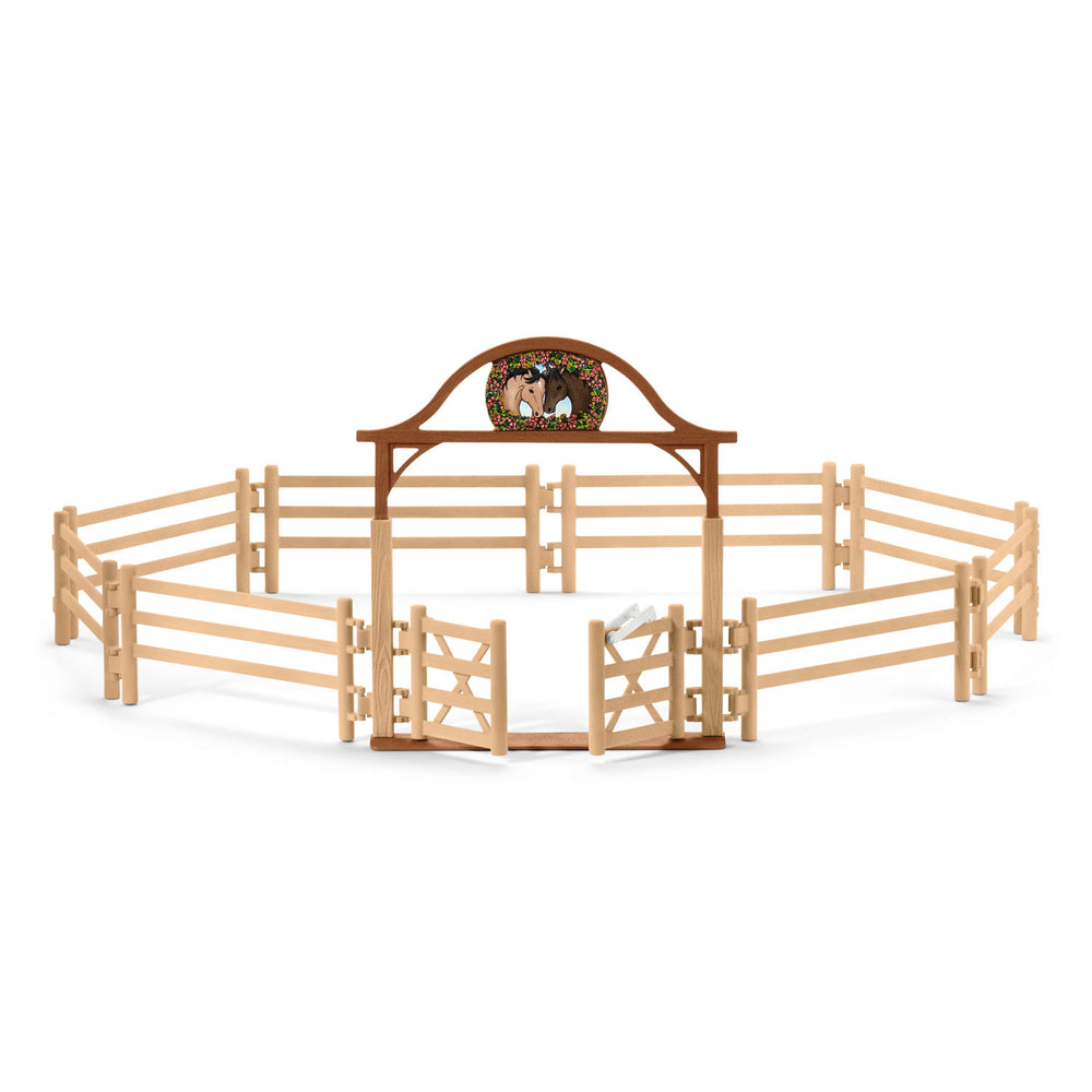Schleich horse club omheining voor paarden met poort 42434