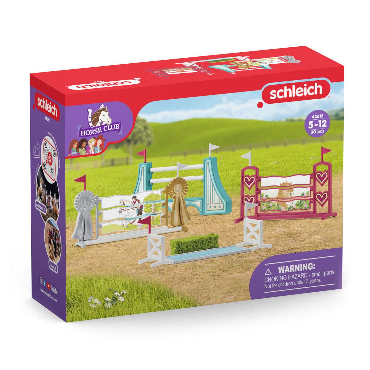 Schleich Horse Club obstacle course accessories 42612