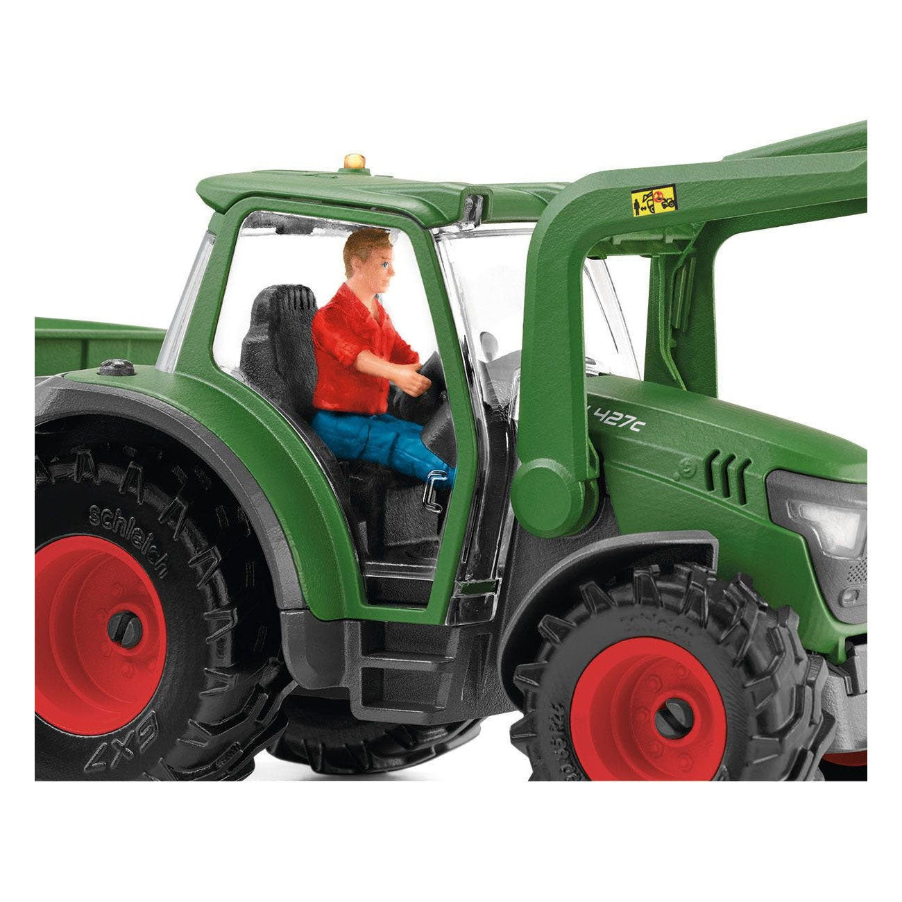 Schleich farm world tractor met aanhanger 42608