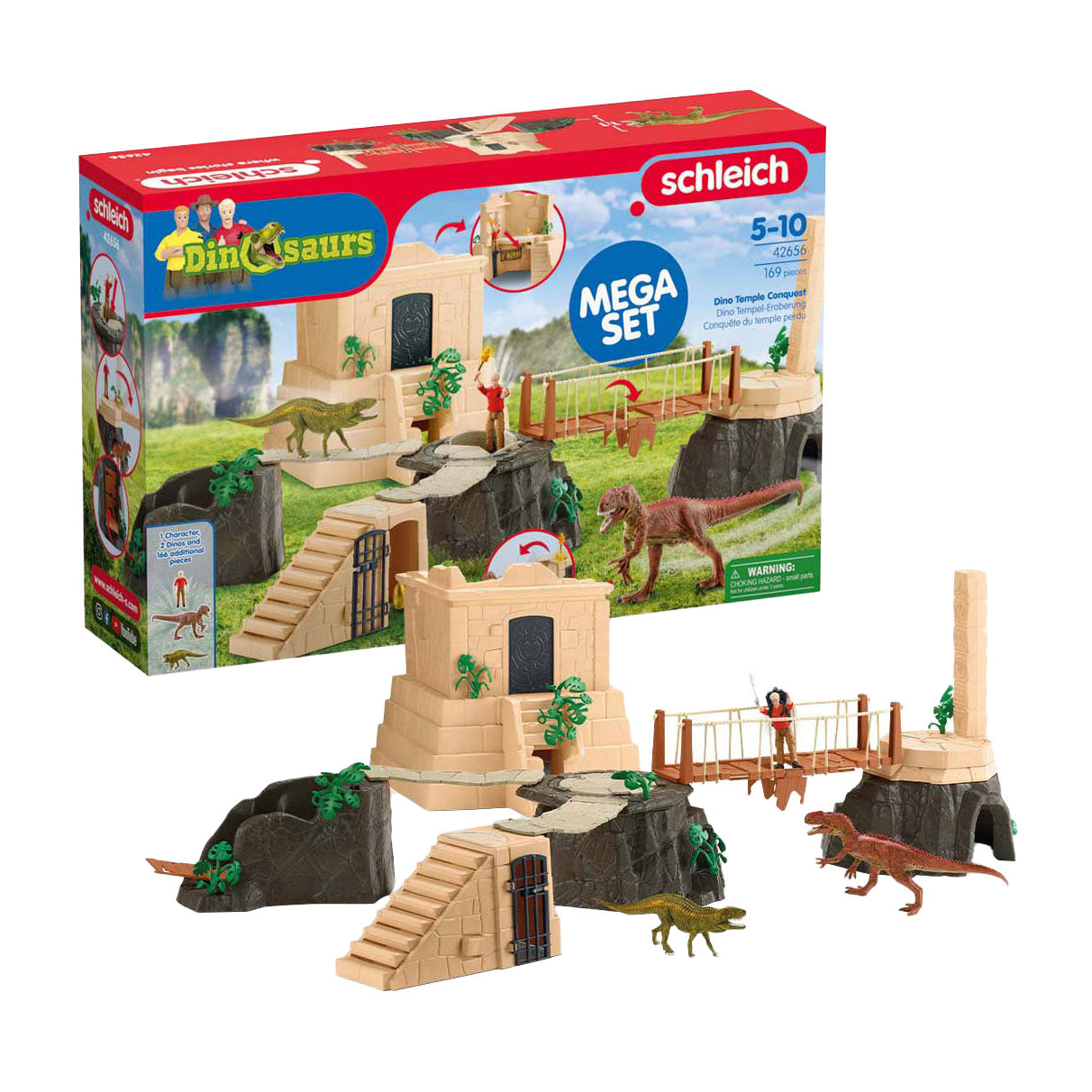 Schleich dinosaurussen tempelverovering 42656
