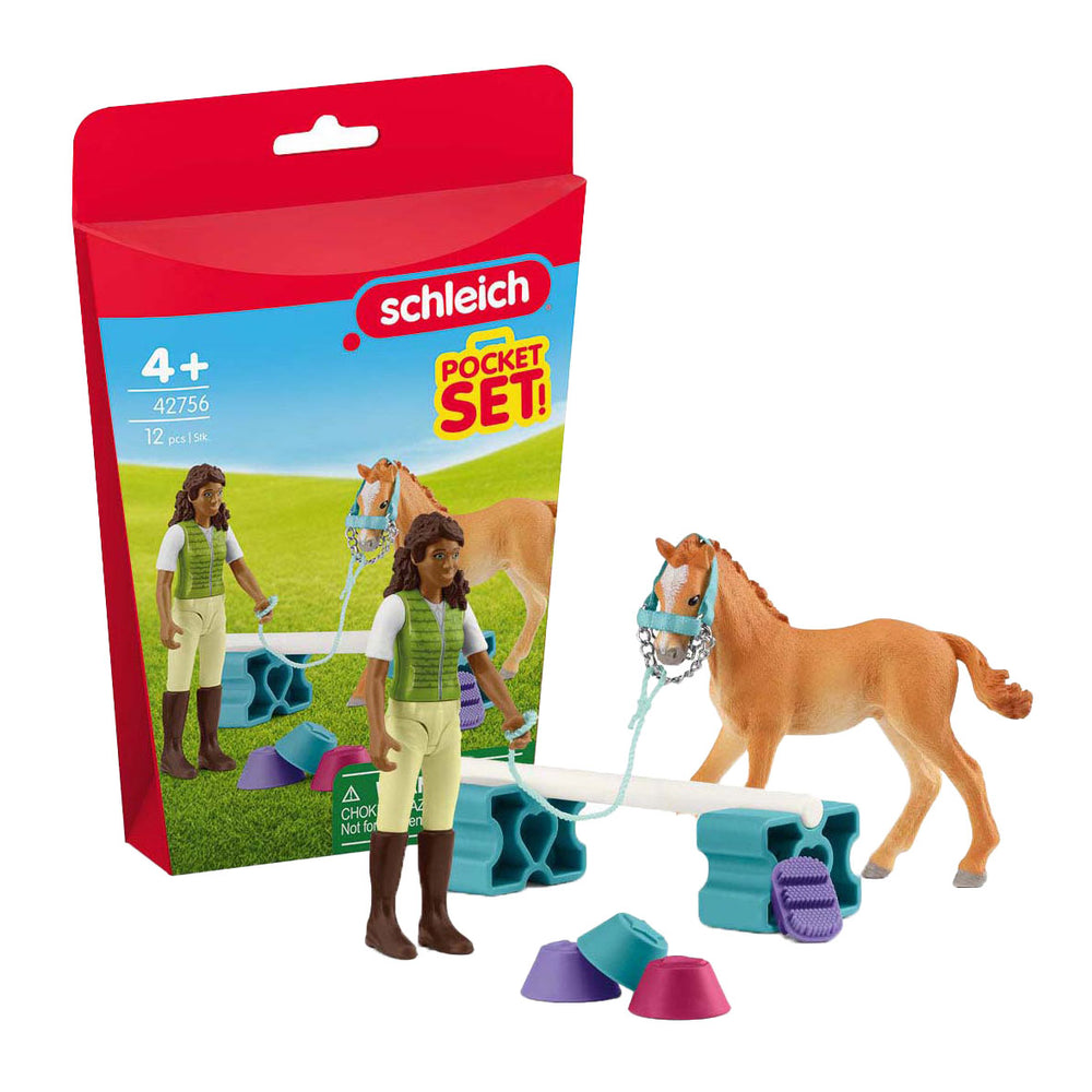 Schleich paardenclub trainingsset voor veulens - 42756