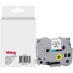 Etiketteertape viking tze-261 brother zwart op wit